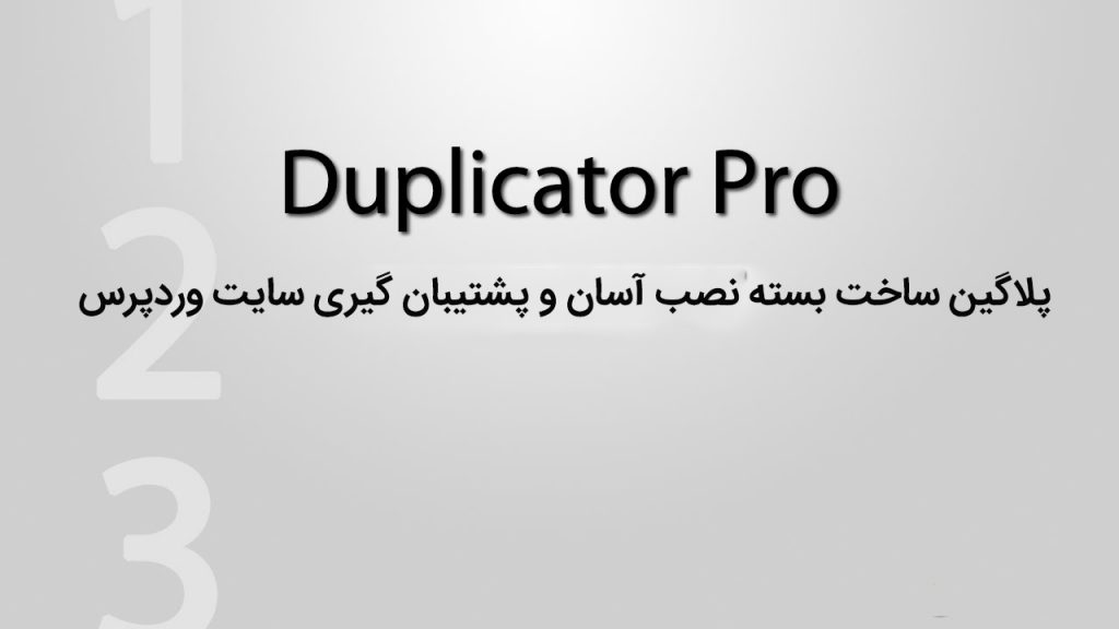 افزونه بکاپ گیری و انتقال سایت داپلیکیتور | Duplicator pro wordpress plugin 8