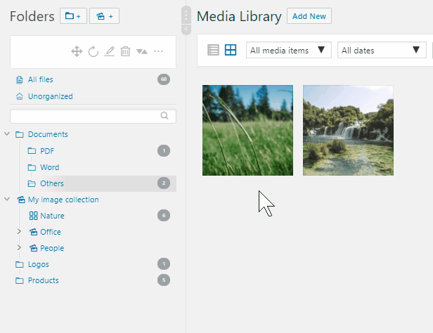 افزونه مدیریت فایل Wordpress Real Media library 2