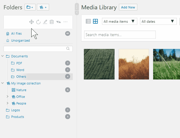 افزونه مدیریت فایل Wordpress Real Media library 3