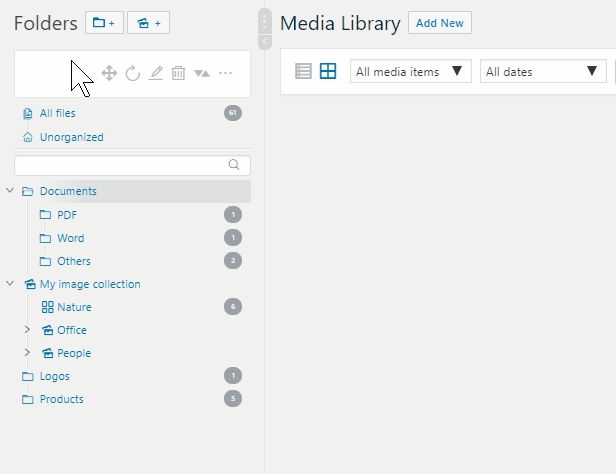 افزونه مدیریت فایل Wordpress Real Media library 6