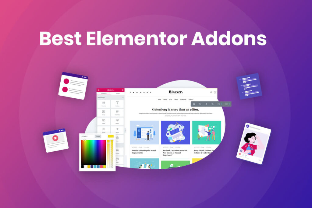 پکیج جامع افزودنی های المنتور | Elementor Addons Pack 6