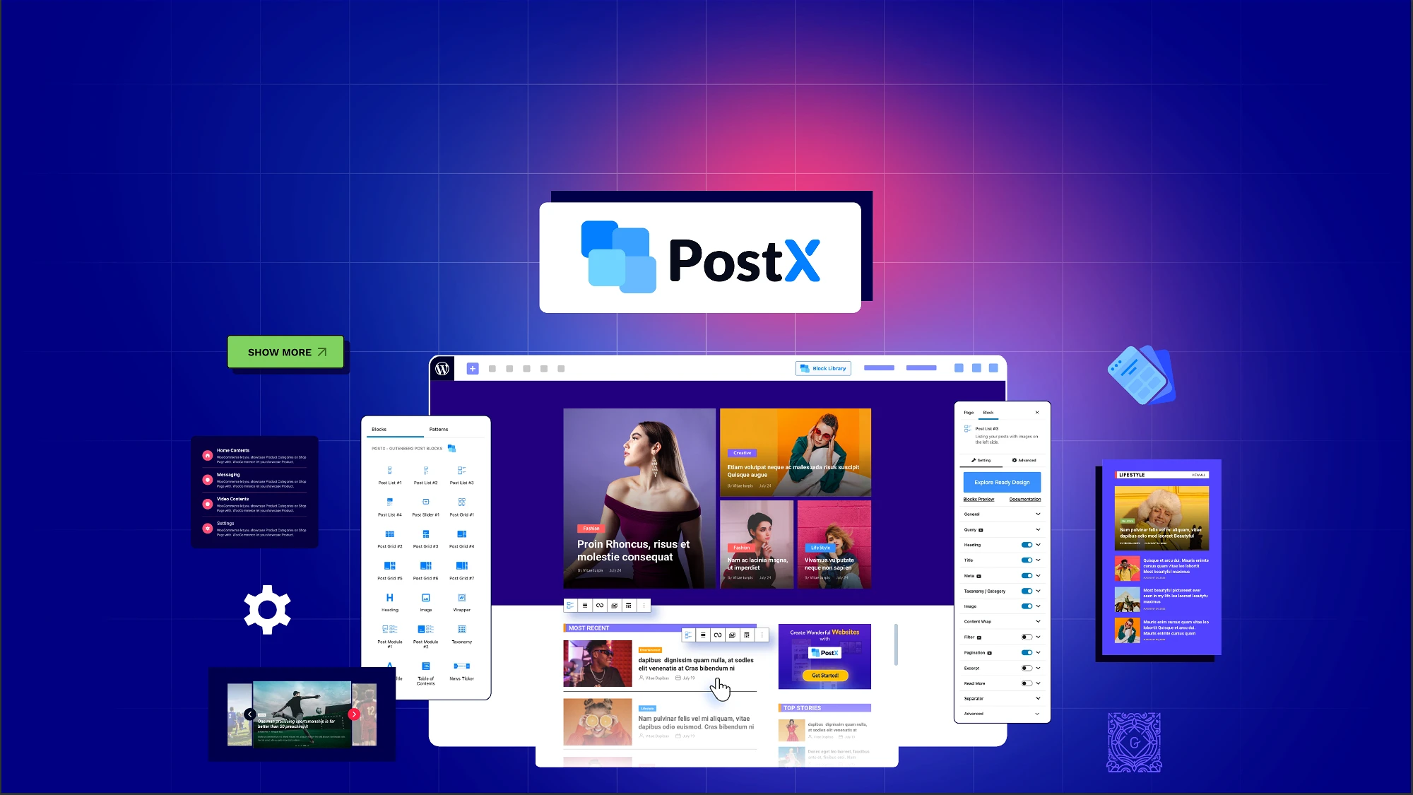 افزونه سایت ساز با بلوک‌های گوتنبرگ وردپرس PostX Pro 1
