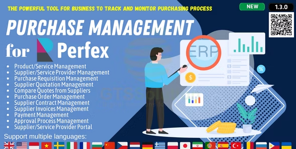 ماژول مدیریت پرداخت برای اسکریپت پرفکس | Purchase Management for Perfex 12