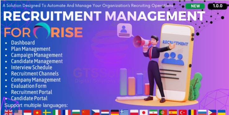 پلاگین مدیریت استخدام برای اسکریپت رابز | Recruitment Management plugin for RISE CRM 1